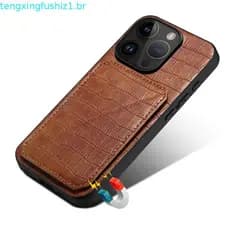 Denior Para IPhone 11 12 13 14 15 ProMax Deluxe Couro Do Plutônio Capa Traseira XR XsMax 7 8Plus Anti Queda Durável Caso