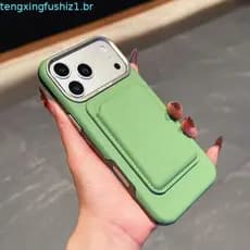 Capa Magnética Fina Removível WUJU Compatível Com IPhone 17 16 15 14 13 12 Pro Max , Slot Multifuncional , Proteção De C