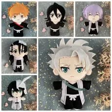Novo 20cm Anime BLEACH Boneca De Pelúcia Varrer Queijo em Queijo em Queijo para o Gin Stuffed Toy Boy Boneca De Algodão