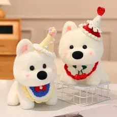 West Highland Dog Toy Bonito Crianças Aniversário Filhote de Cachorro Presente para Namorada Dia dos Namorados