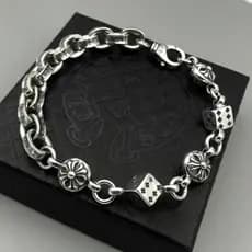 Pulseira vintage de prata, design único, pulseira masculina, pulseira feminina, pulseira de casal vintage em prata taila
