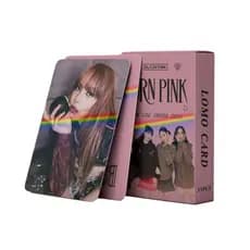 55 peças/caixa, cartões fotográficos BLACK-PINK Lisa, cartões Lomo, postais de coleção para fãs
