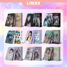 LINXX 55/50 peças de cartões Lomo do álbum BBA Get Up do NewJeans, cartões fotográficos Kpop, postais da série Attention
