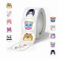 500 pcs 10 Imagens Squishmallows Brinquedos Autocolantes Roll/Stickers Fita Adesiva FNBE