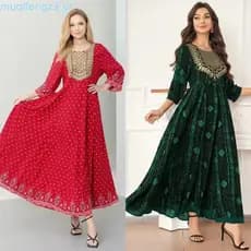 vestido evangelico longo no tricoline bordado com botões no busto manga princesa elasxtes nas costas é barrado qualidade