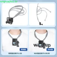 Suporte Magnético de Pescoço TELESIN para Celulares, Suporte de Pescoço para Celular, Suporte para Selfie POV/Vlog, Supo