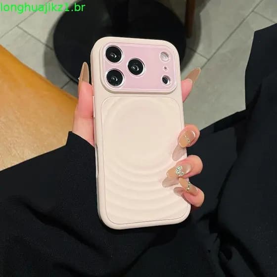 Airbag Líquido rippling Sensação De Pele Caso De Telefone Iphone17 Pro Max 16 15 14 13 Embalagem Para IPhone Silicone Ma