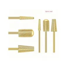 3 Pçs/Set Brocas De Polimento De Unhas , Escova De Limpeza Pedicure Rem