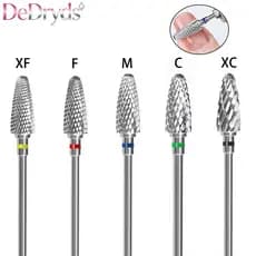 1/5 Pcs Conjunto De Brocas De Unhas De Aço De Tungstênio Para Lixa Elétrica , Ped De Manicure Profissional