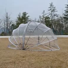 Barraca transparente da bola de cristal de 8 pessoas, barraca transparente do PVC, barraca transparente exterior do céu