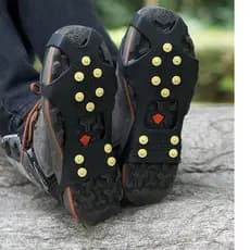 Crampons de 10 dentes capa de sapato antiderrapante ao ar livre neve gelo superior garras antiderrapantes crianças antid