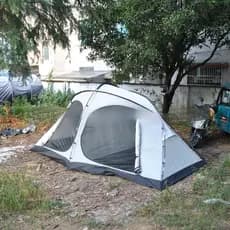 Tenda de acampamento requintada de dois quartos, barraca de acampamento familiar para 6 pessoas, alto custo-benefício, e