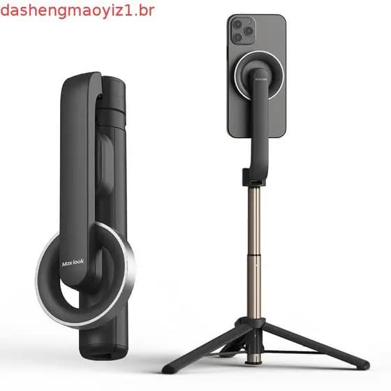 Novo Bastão De Selfie Magnético Com Tripé | Gimbal Dobrável Estabilizador Portátil Remoto Sem Fio MagSafe Para iP 12/13/