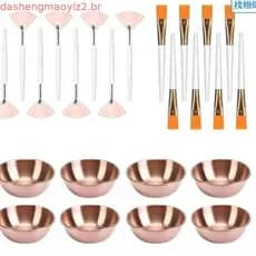 Li * 18 Unidades Suprimentos Para Esteticista Tratamentos Faciais, Conjunto 6 Tigelas Douradas, Estética, 6 Pin