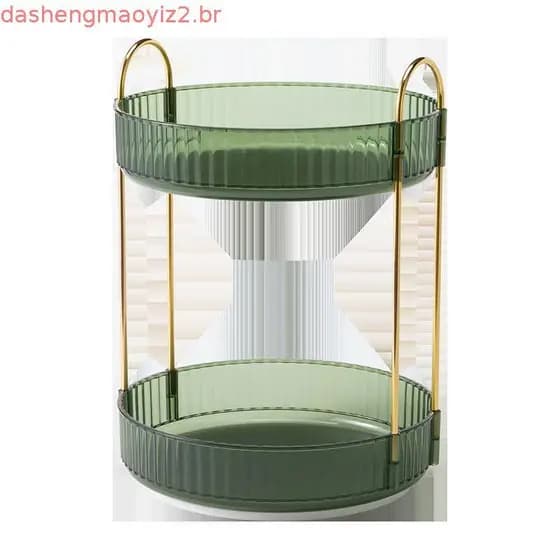 Organizador De Maquiagem Giratório 360 ° Para Cuidados Com A Pele , Cosmético De Grande Capacidade Banheiro SHOPSBC4740
