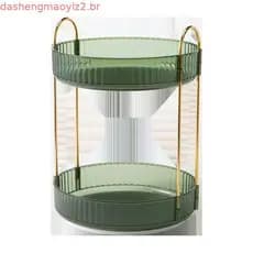 Organizador De Maquiagem Giratório 360 ° Para Cuidados Com A Pele , Cosmético De Grande Capacidade Banheiro SHOPSBC4740