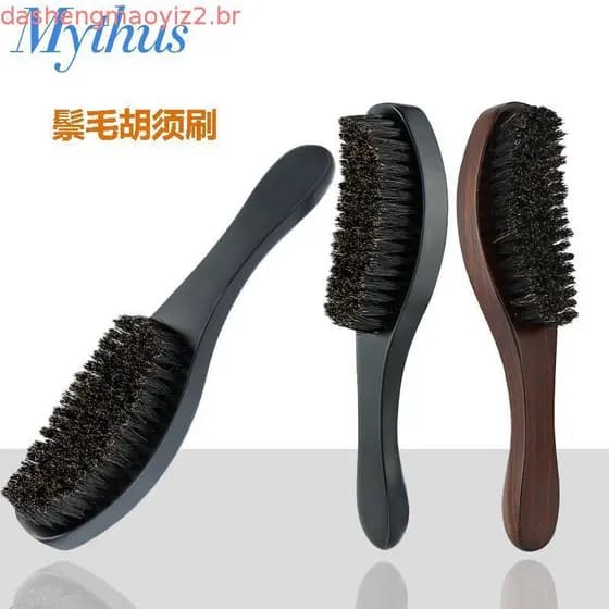 Escova de Cabelo de Cerdas de Javali - Escova Mágica para Ondas e Barba para Homens e Mulheres, Escova Desembaraçadora p