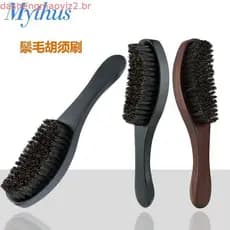 Escova de Cabelo de Cerdas de Javali - Escova Mágica para Ondas e Barba para Homens e Mulheres, Escova Desembaraçadora p