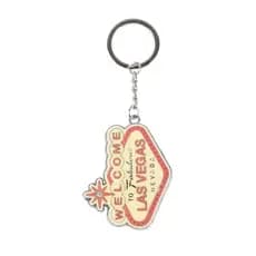 Fabricante de Chaveiros Criativos com Sinal de Boas-Vindas de Las Vegas, Chaveiro de Metal, Presente Vintage com Tema de