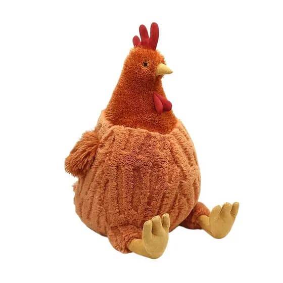 Brinquedo De Pelúcia De Frango Cecil Fofo 25 Cm , Boneca De Galo De Hambúrguer Para Meninas Calmante-Presente De Animal