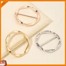 Fashion Accessory for Women 1 Pc/3 Pcs Scarf Ring Zinc Alloy Shirt Clips Twist Tee Knot T-shirt Dress Clothing Tightenin