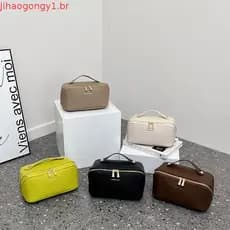 kit necessaire feminino necessaire feminino Saco de armazenamento de cosméticos de couro fácil de transportar quando sai