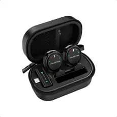 Microfone Lapela Sem Fio H'Maston MK24 Duplo Anti Ruído ENC Android iPhone USB-C Lightning