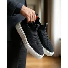 Tênis Knit Leve e Respirável para o Dia a Dia preto Conforto Premium Palmilhas P.U GEL
