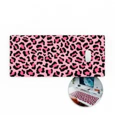 Mousepad Gamer Antiderrapante Onça 80x30 Borda Deskpad