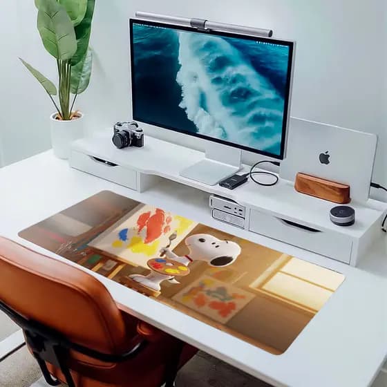 Mousepad Snoopy 80x30 Deskpad Gamer Grande Cartoon Premium
