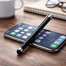 Caneta Touch Stylus Screen Em Metal Para Mesa Digitalizadora, Smartphone Celular e Tablet