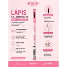 lápis para Sombrancelha 2 em 1 Médium Melu Ruby Rouse