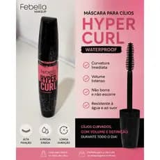 Máscara de cilios Hyper Curl Waterproof Febella ✨🌹