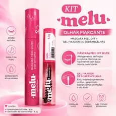 Kit MÁSCARA De CÍLIOS + GEL PARA SOBRANCELHAS Melu