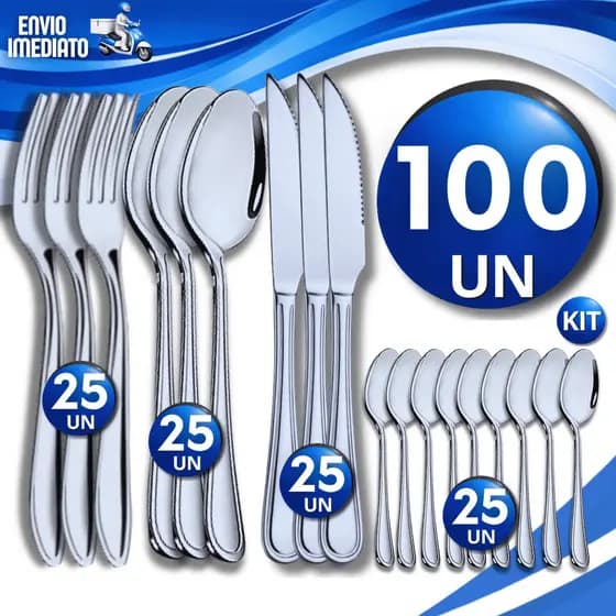 Conjunto Garfos Colheres Facas E Colher Sobremesa Aço Inox Cozinha Restaurante Buffet Talher Utensílios