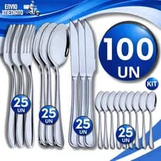Conjunto Garfos Colheres Facas E Colher Sobremesa Aço Inox Cozinha Restaurante Buffet Talher Utensílios