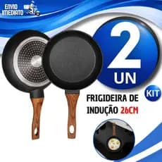 Conjunto Frigideiras Indução Cerâmica Antiaderente 26Cm Menos Óleo Mais Saúde Cozinha Panelas Excelentes