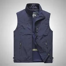 42741 Colete Masculino Ultraleve de Secagem Rápida em Malha para Pesca e Camping, Jaqueta Clássica Sem Mangas Ao 2741 39