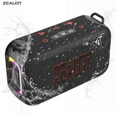 Saída do Brasil】ZEALOT-S85 60W | Bateria 8000mAh, Bluetooth 5.3, Caixa de som IPX6, Tipo-C DC5V 2A, #caixa de som pc