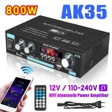 AK35 Alto-Falante FM/Amplificador Digital De Áudio 110-240V/800W/Casa/Auto Música