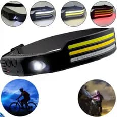 Lanterna de Cabeça LED com Sensor de Movimento