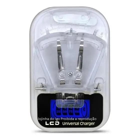 Carregador de Bateria Universal com Display