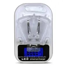 Carregador de Bateria Universal com Display