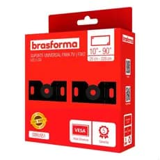 Suporte Fixo Universal Brasforma para TV 10” a 90” Aço Reforçado Fácil Instalação VESA