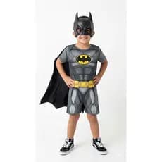 Fantasia Infantil Batman C/ Máscara Super-Herói Premium