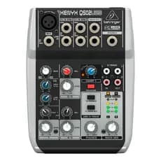 Behringer Q502USB XENYX - Mixer Analógico com 5 Canais Mesa de Som