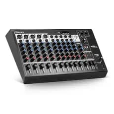 Mesa De Som Mxf 12 Canais Frahm Bt Gravador Mixer Efeito Eq