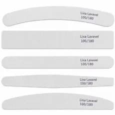 Lixa de Unha Bumerangue Lavável 100/180 Boomerang Banana Caixão Alongamento Gel Fibra