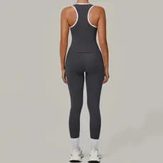 Conjunto de Roupas Esportivas Femininas 2 Peças, Roupas de Yoga, Conjunto de Fitness, Roupas Ativas Respiráveis, Top de