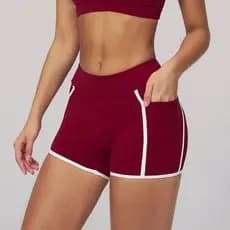 Shorts de Yoga Femininos para o Verão, Shorts Esportivos para Academia, Shorts de Treino, Shorts de Cintura Alta com Efe